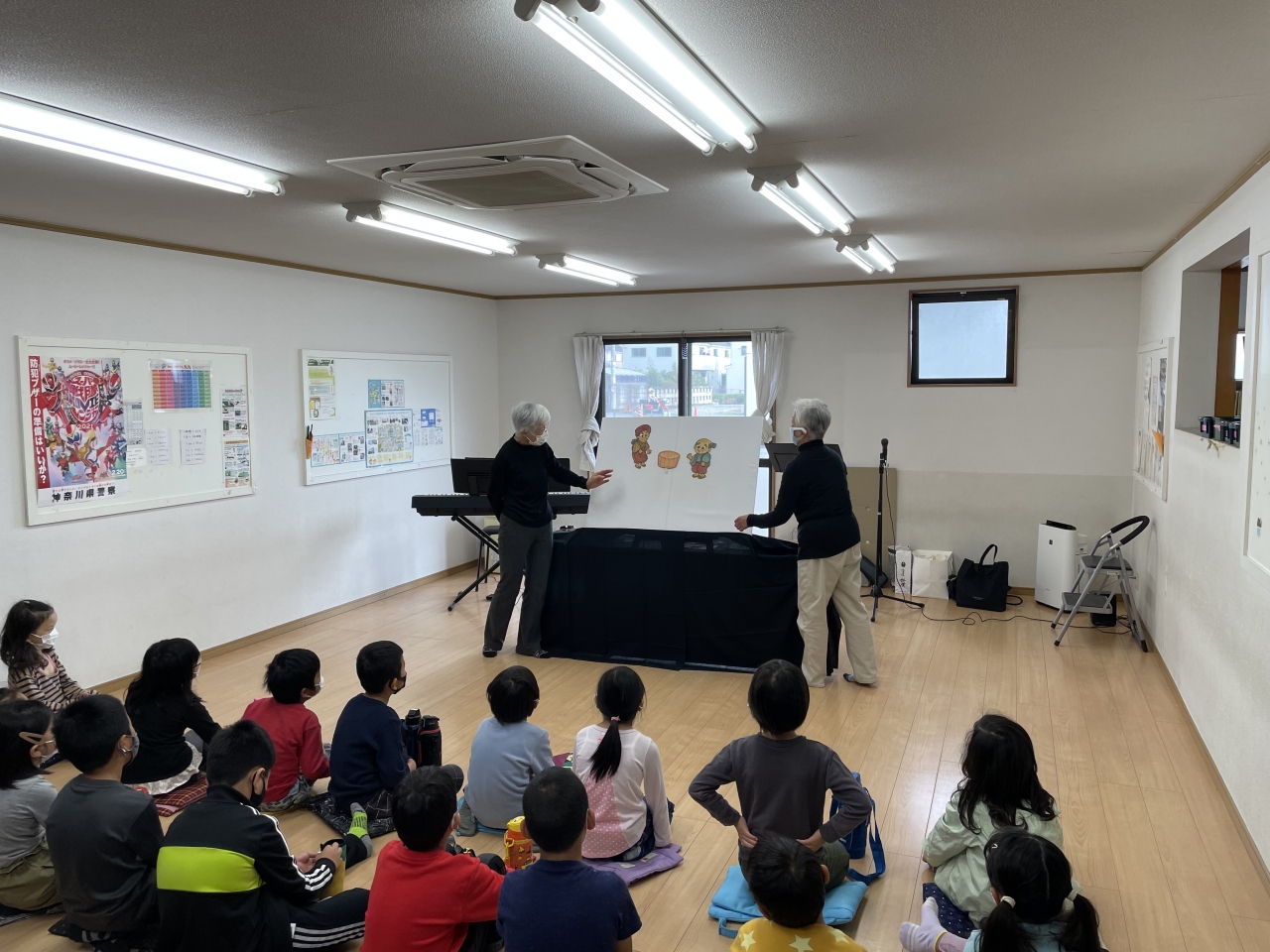 風の子広場での学童音楽会を開催